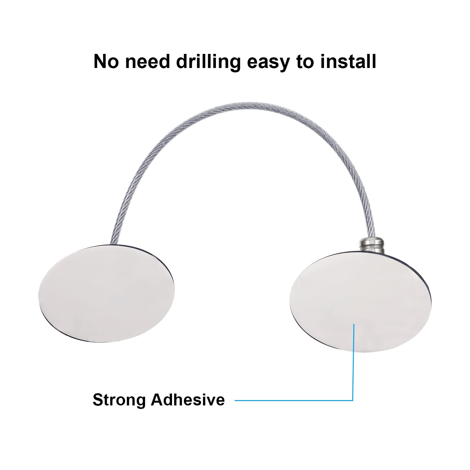 Hotop 4-pack cabinet locks adhesive mount demonstrates no-drill setup.