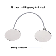 Hotop 4-pack cabinet locks adhesive mount demonstrates no-drill setup.