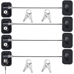 Hotop fridge lock self-adhesive 4-pack keeps items secure without drilling.