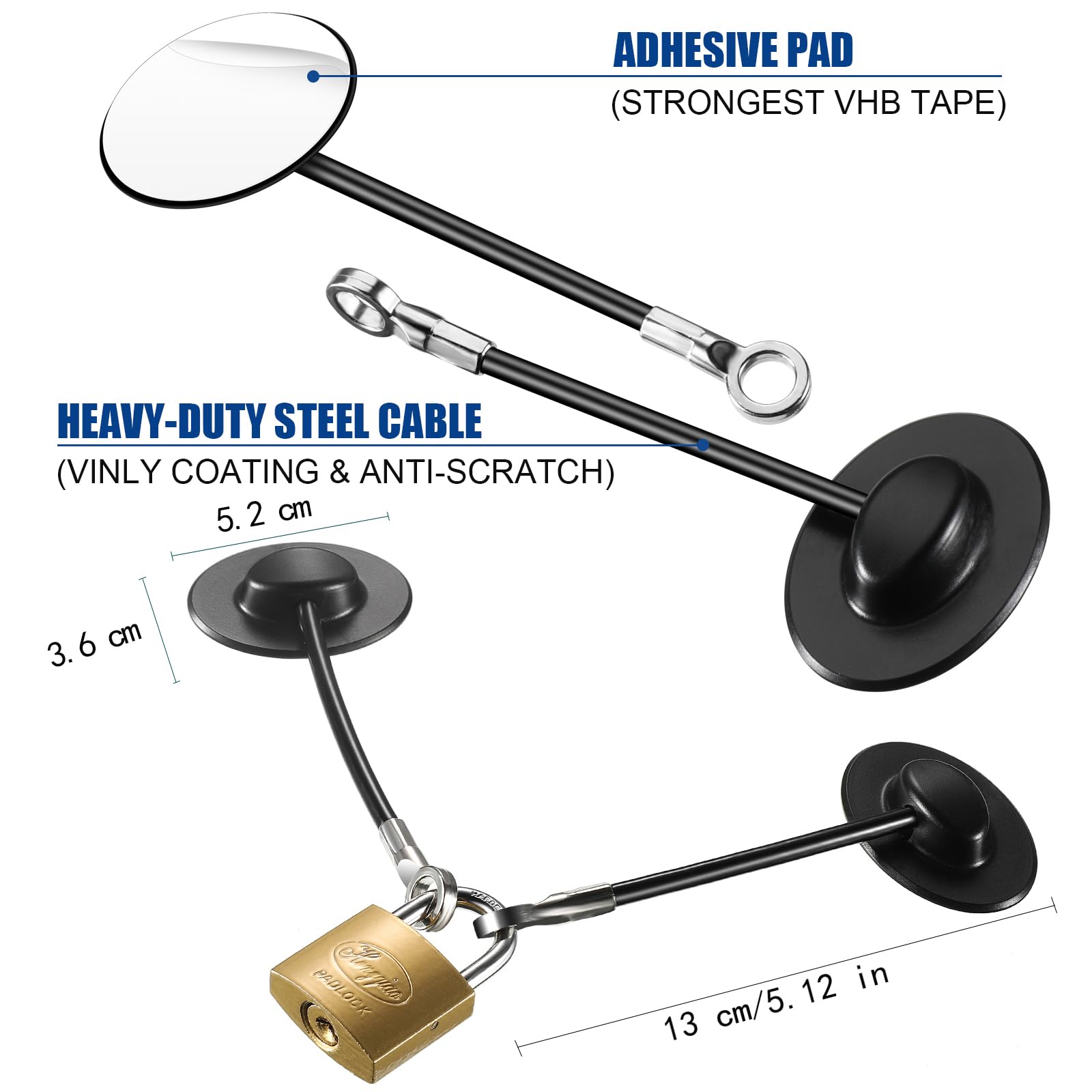 Hotop two fridge locks and two keyed locks package shown for versatile access control