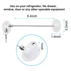 Hotop fridge locks self-adhesive installation for easy, drill-free security