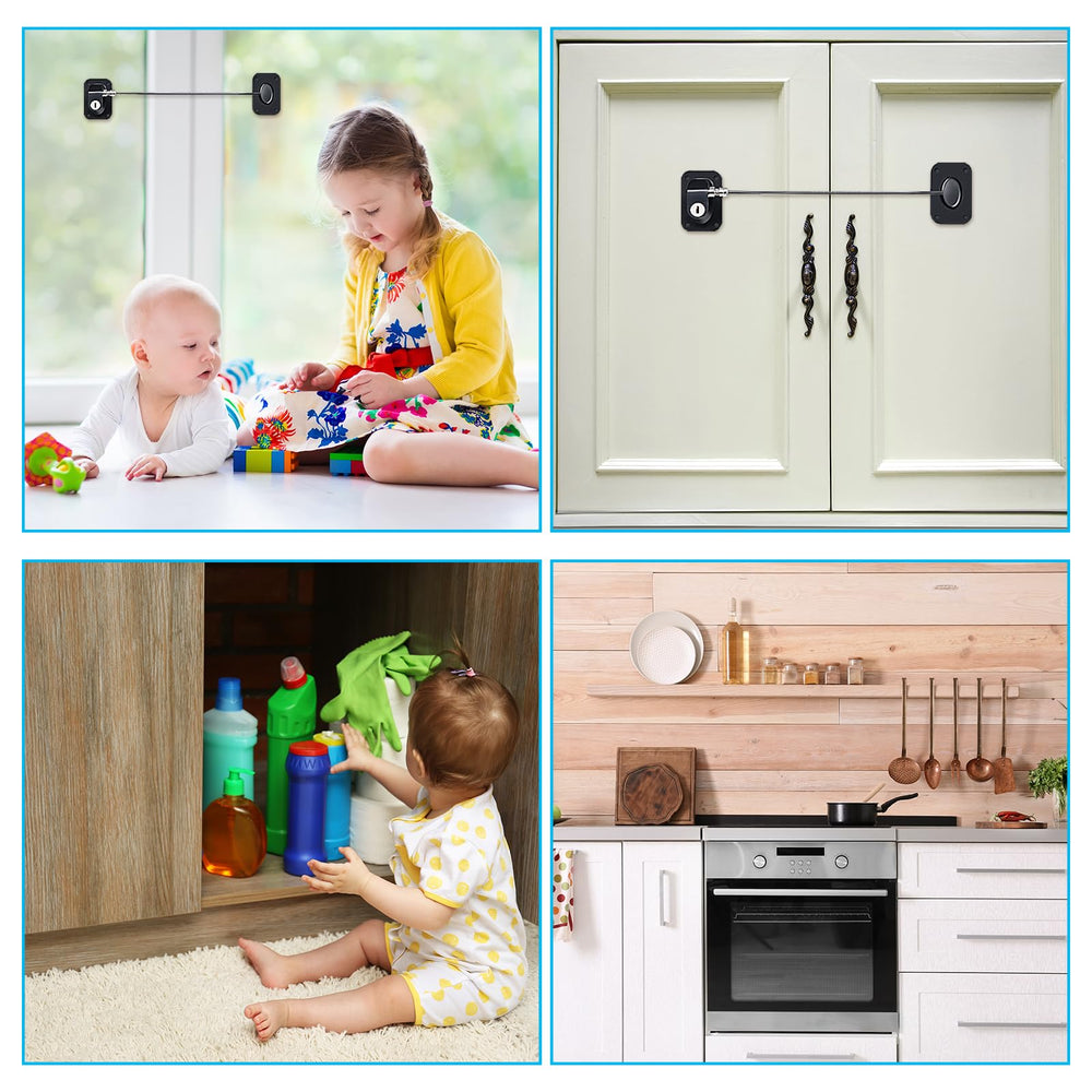 Hotop kid-proof fridge lock offers proactive safety for little explorers.