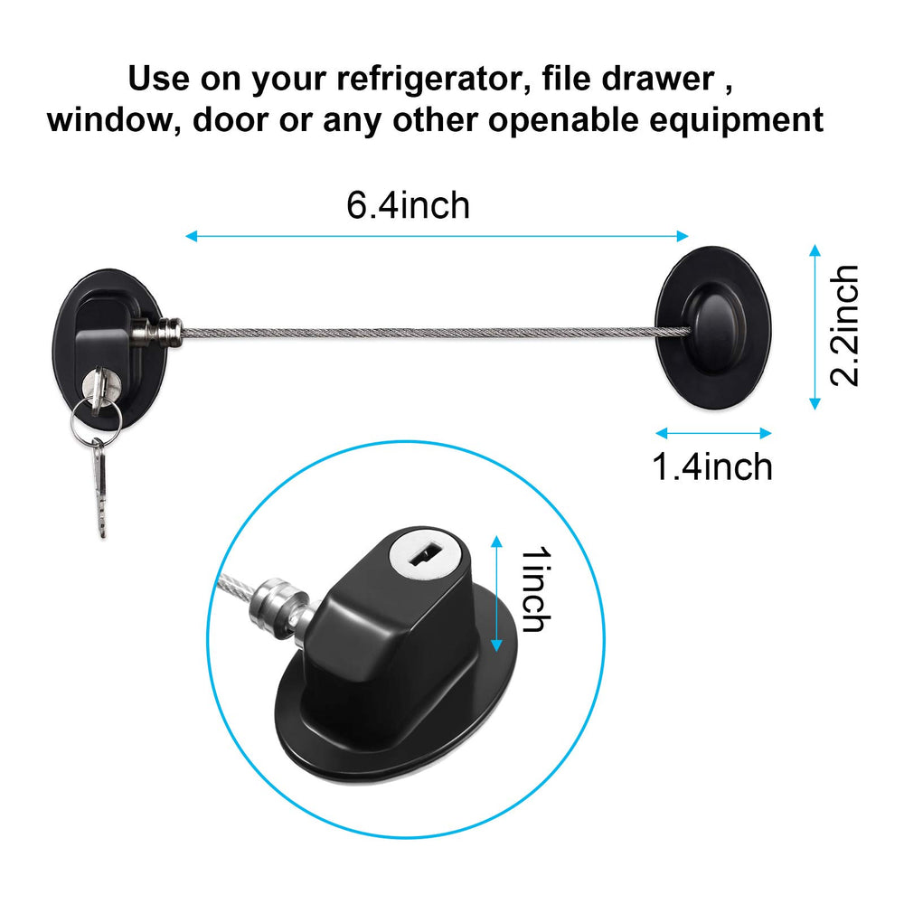 Hotop refrigerator lock keys provide easy access control for kids.