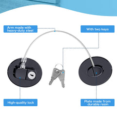 Hotop refrigerator lock multi-use design fits fridges, cabinets and drawers.