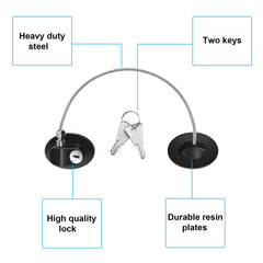 Hotop self-adhesive lock demonstrates strong no-drill installation.