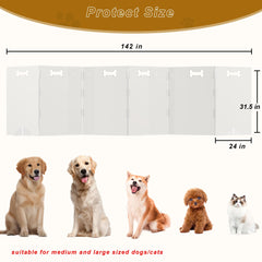 HotSoul clear acrylic dog gate doorway setup for quick protection.