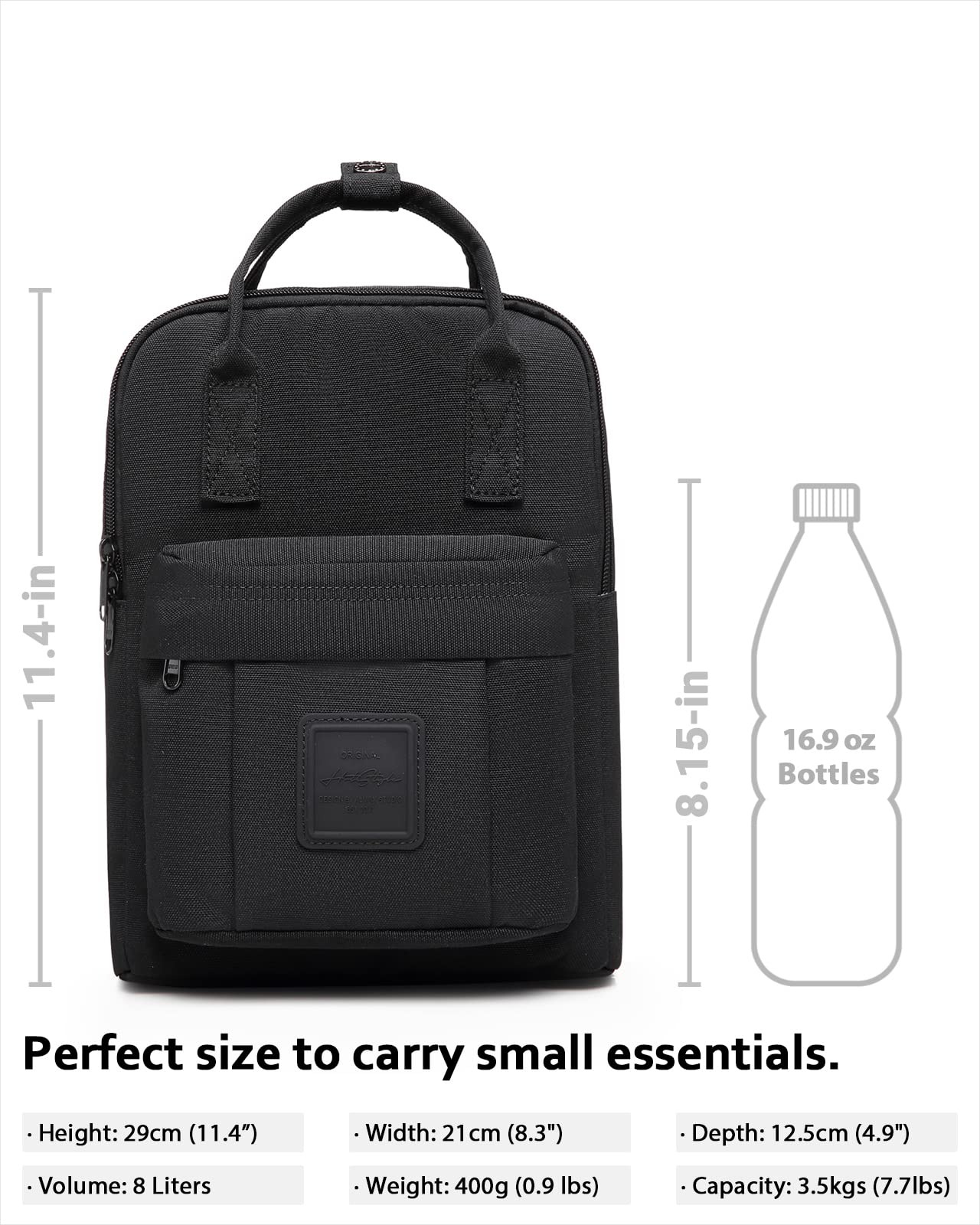 HotStyle BESTIE Mini Backpack rear cell pocket secures a phone or small wallet.