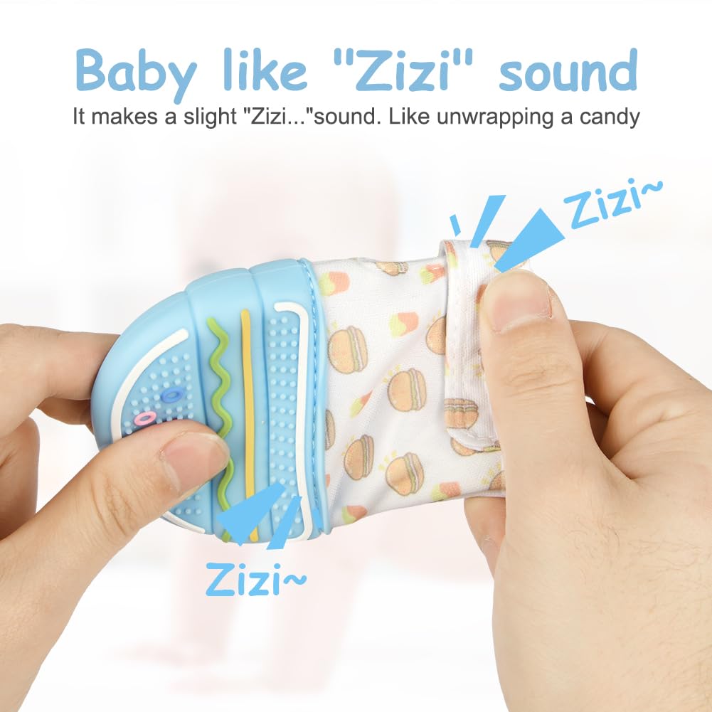 HOTUT teething mittens reusable and dishwasher-safe