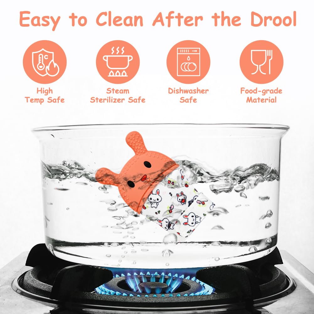 HOTUT teething mittens dishwasher-safe easy cleaning after playtime