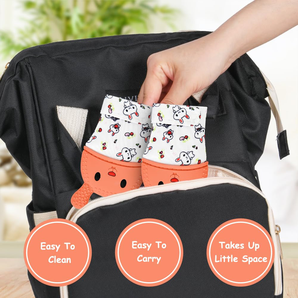 HOTUT teething mittens pack two mittens ready for daily use