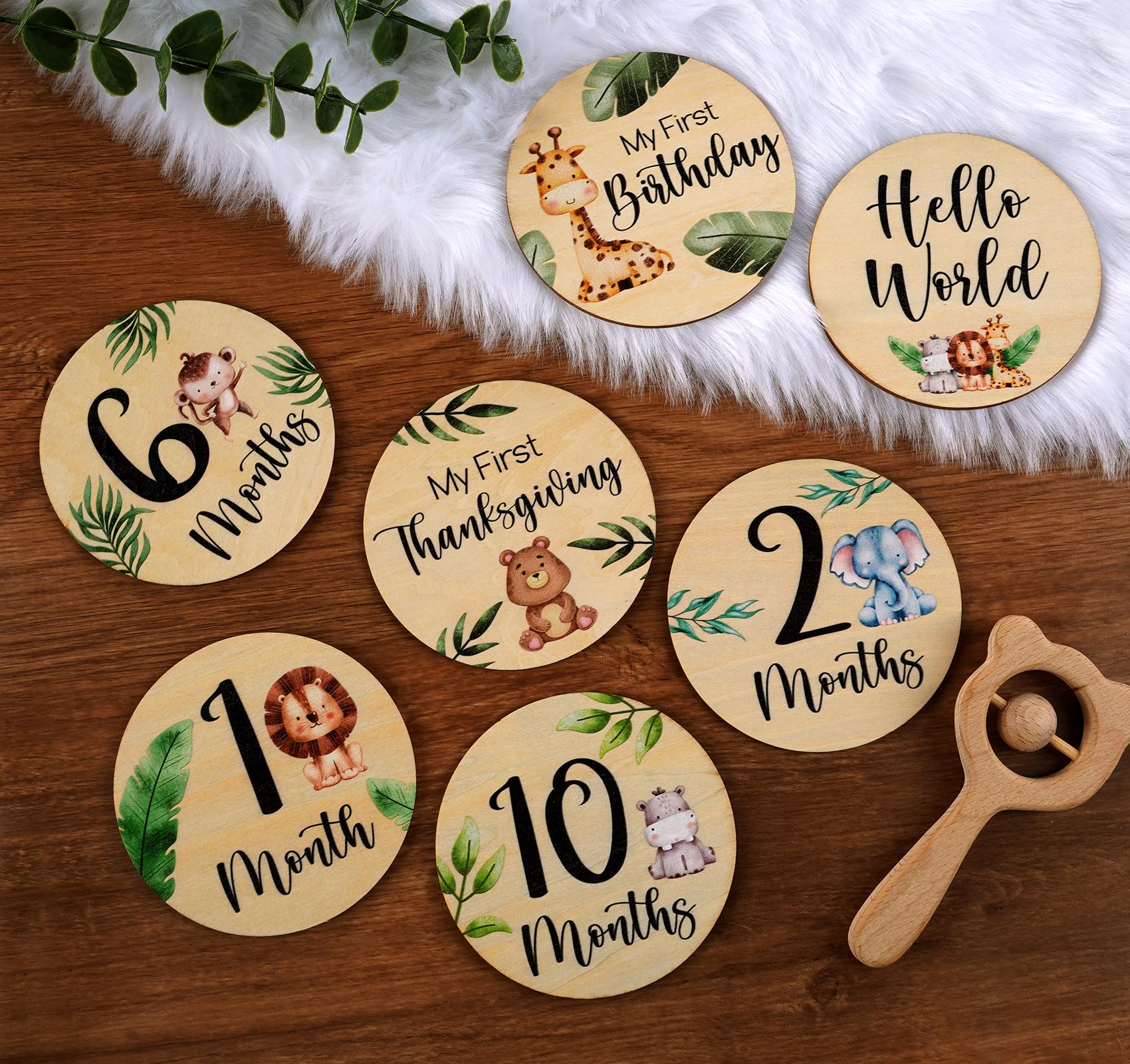 HOUÍSM milestone Birth Announcement Sign card pairs with newborn photography and birth memories