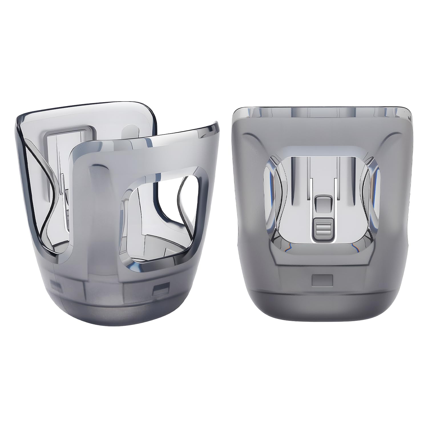 HOULIY stroller cup holder attached to UPPAbaby Vista shows secure compatibility and versatile cup sizes.