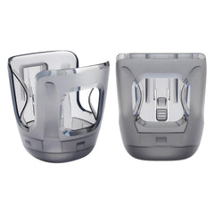HOULIY stroller cup holder attached to UPPAbaby Vista shows secure compatibility and versatile cup sizes.