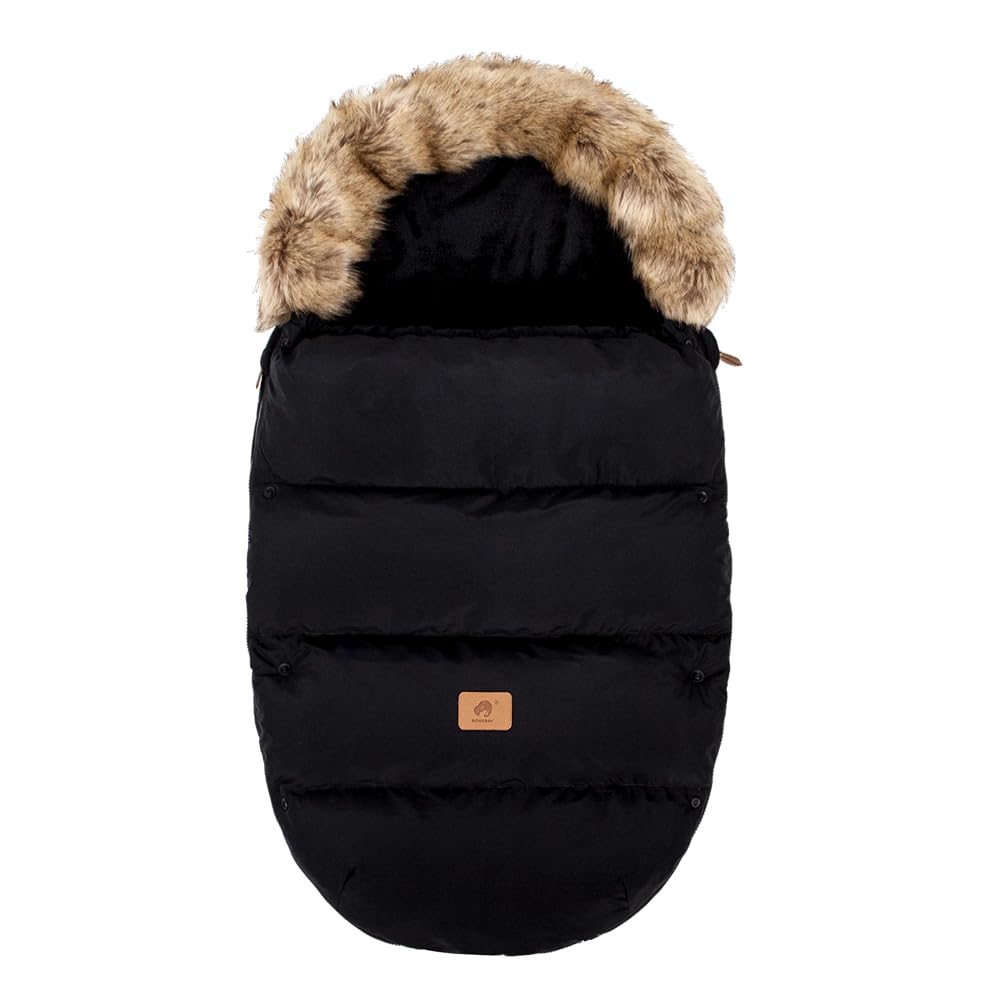 HOUSBAY baby stroller bunting bag provides warmth on cold days