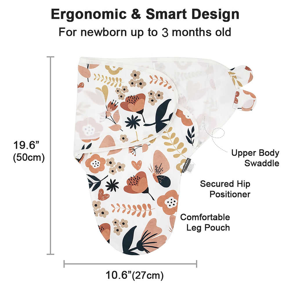 HOUSBAY swaddle shows auto-lock zipper for secure nighttime use