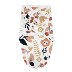 HOUSBAY 100% cotton baby swaddle front view promotes cozy newborn swaddling