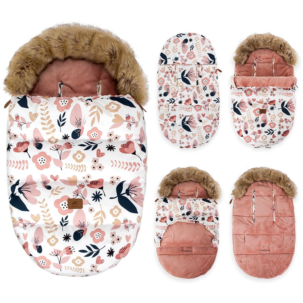 HOUSBAY machine washable footmuff for effortless care and quick refresh.
