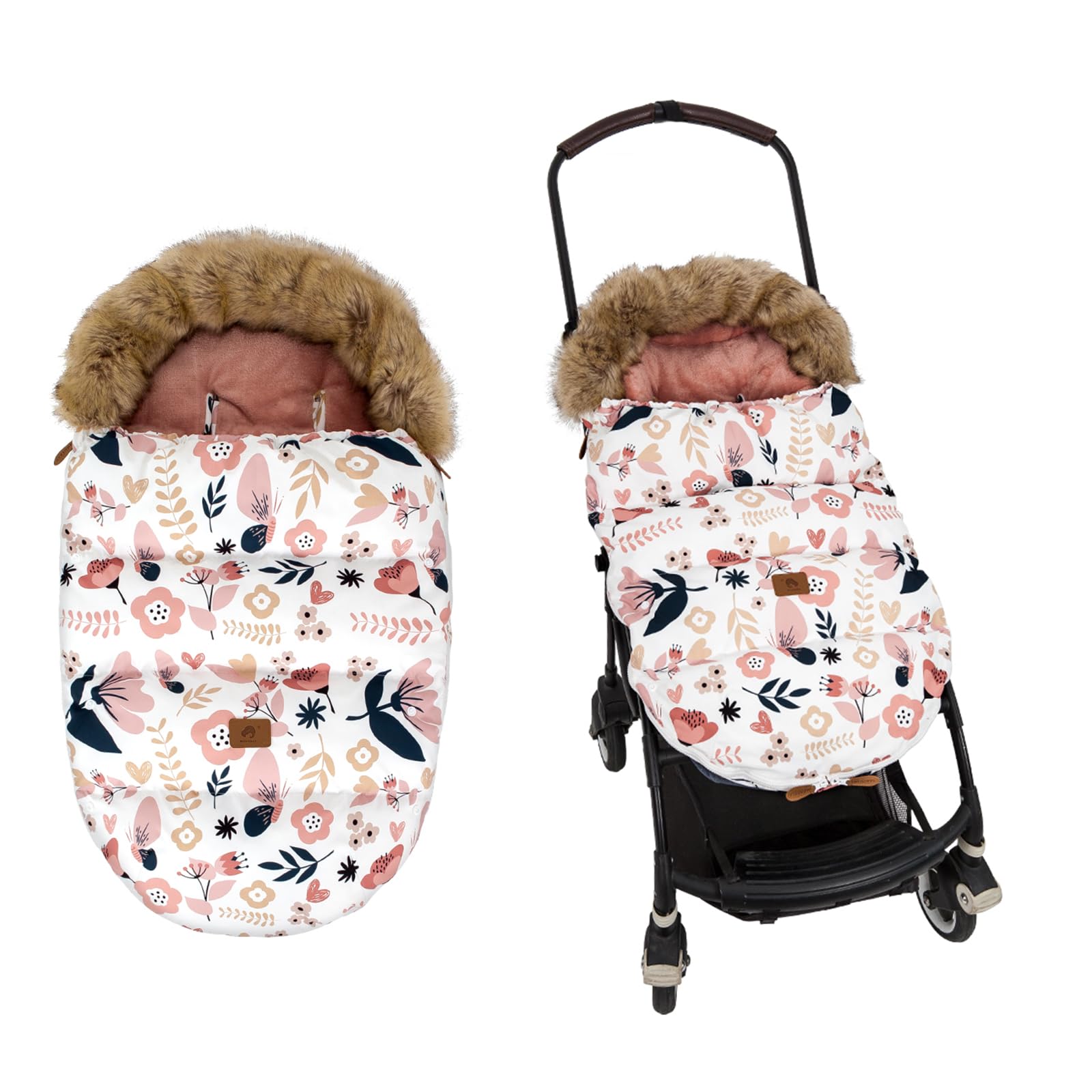HOUSBAY footmuff waterproof exterior shields baby during cold outdoor strolls.
