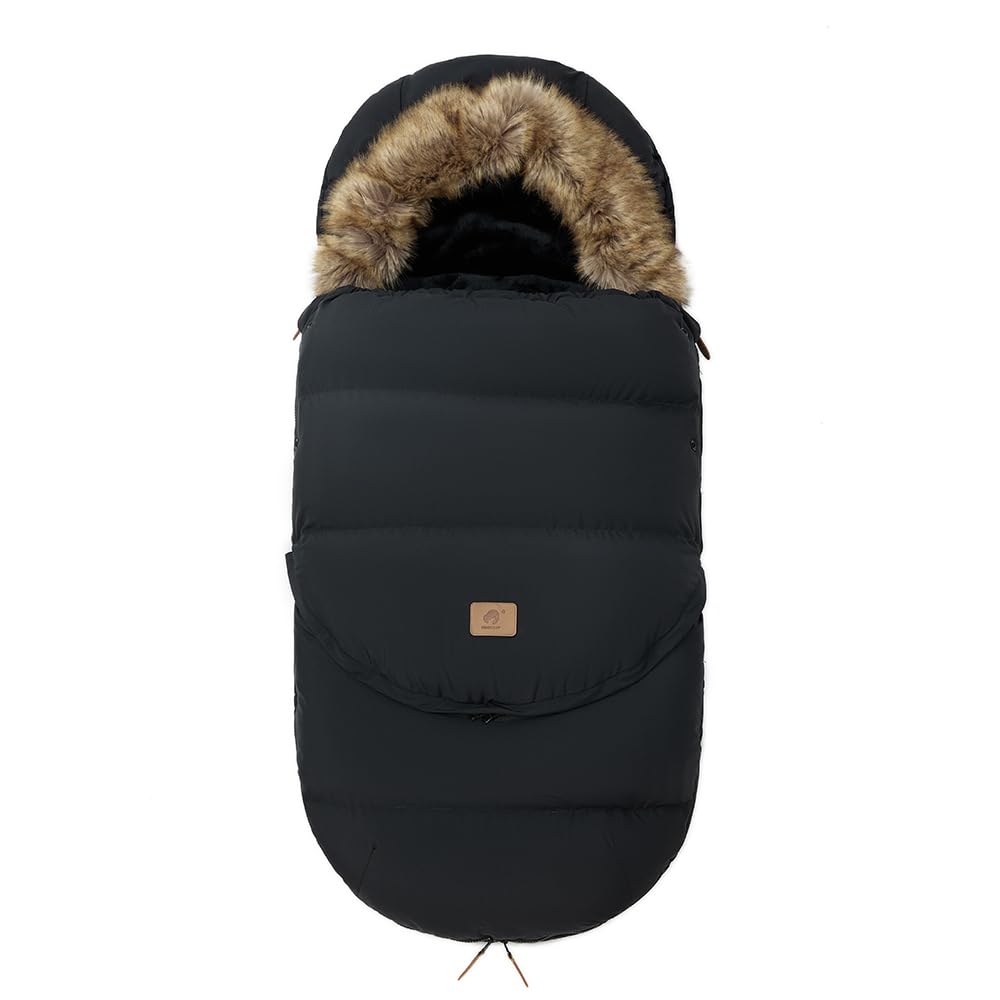 HOUSBAY footmuff windproof exterior protects baby on chilly walks.