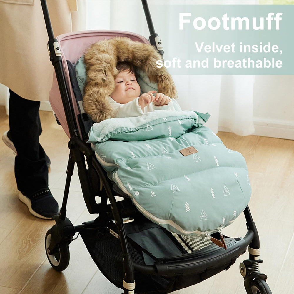 HOUSBAY four-zip design enables easy diaper changes and temperature control.