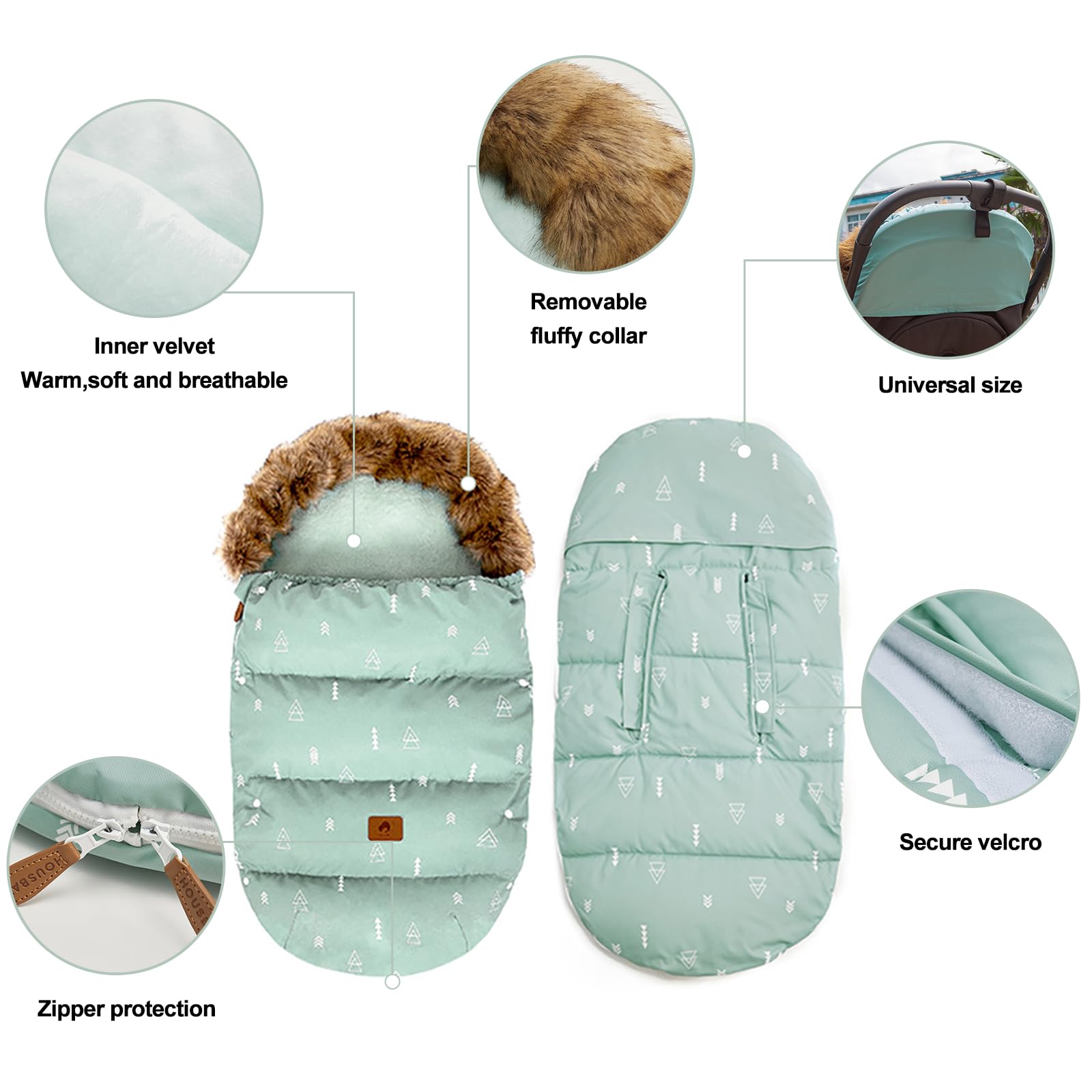 HOUSBAY soft cotton lining for plush comfort during every ride.