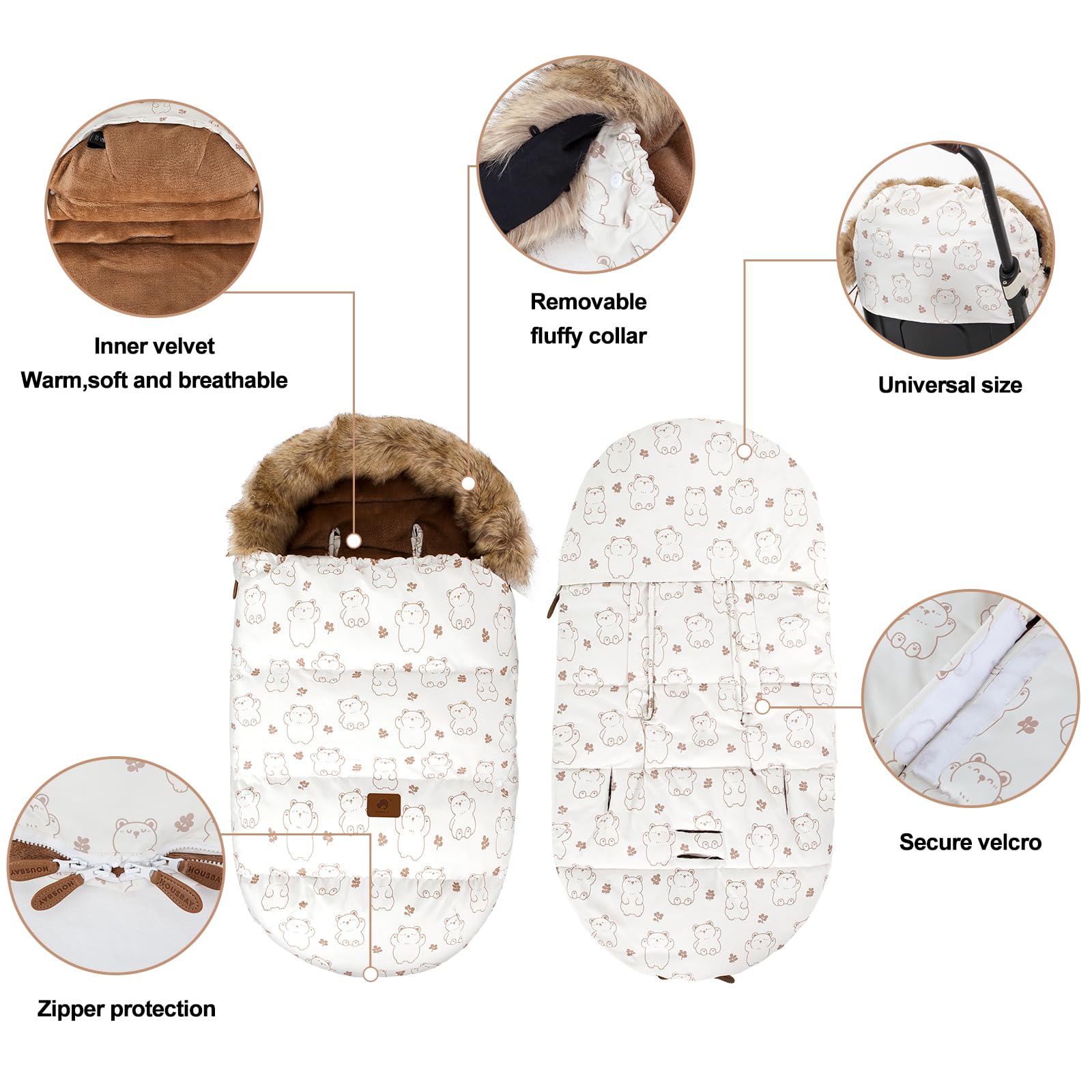 HOUSBAY water-repellent exterior close-up demonstrates outdoor-ready protection.