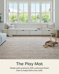 House of Noa baby play mat driftwood ula flat lay rug-like finish blends with décor