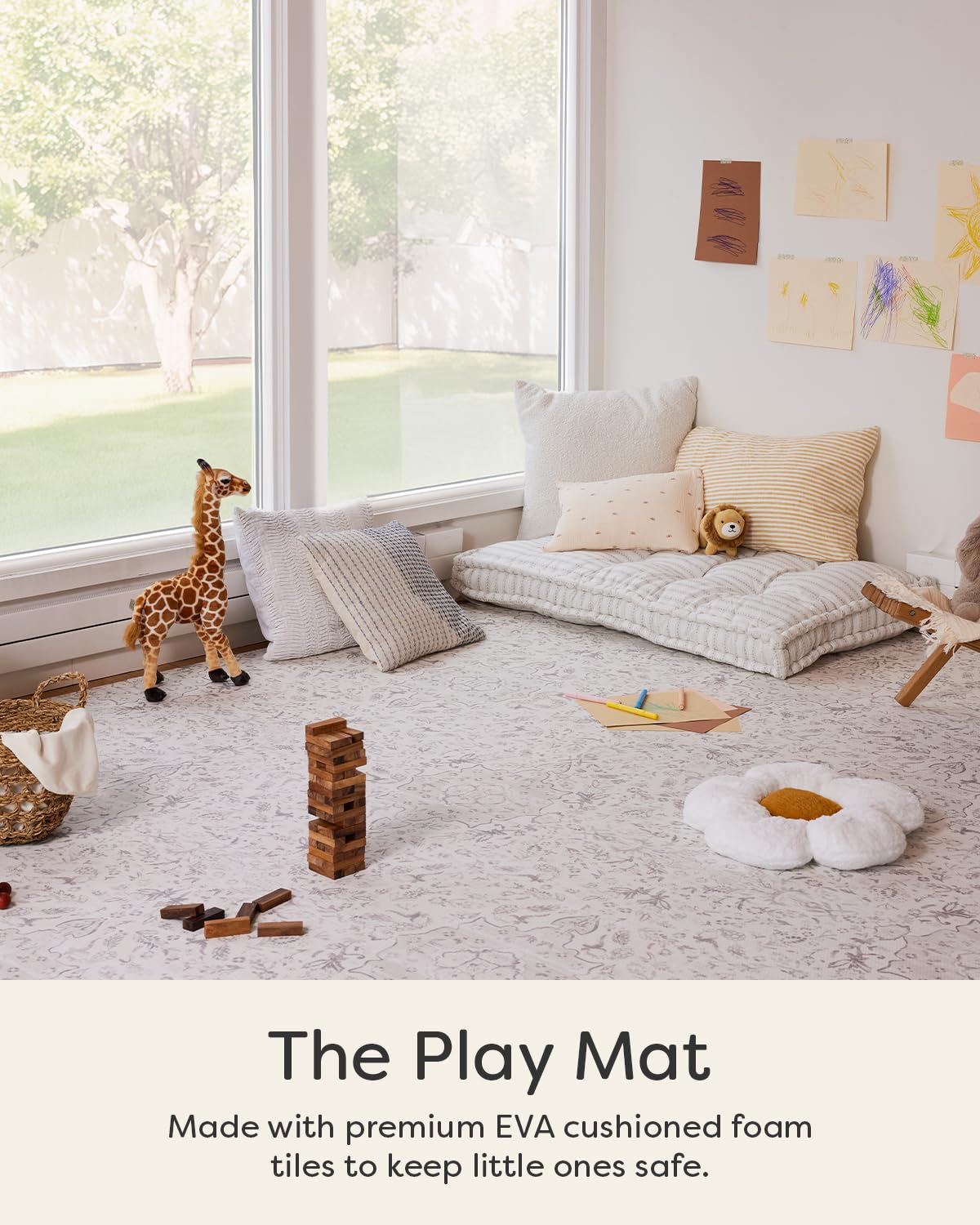House of Noa play mat texture close-up with non-slip surface for safe crawling