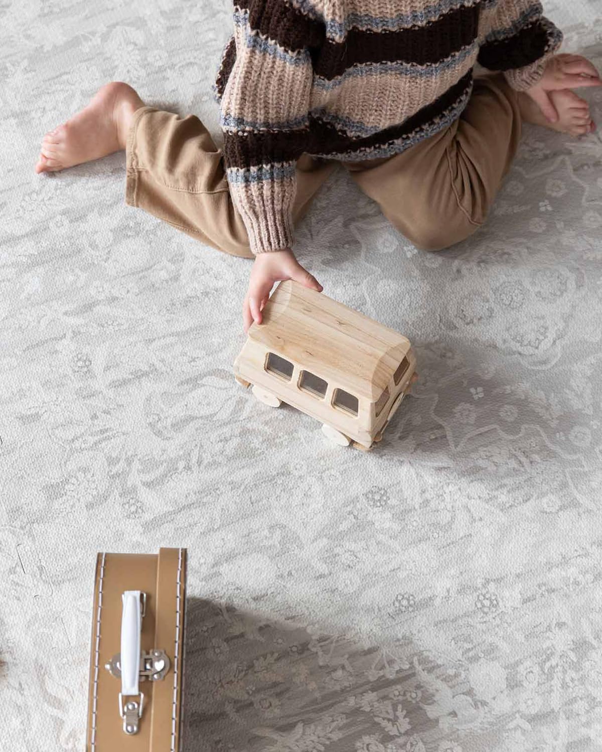 Laurel Emile colorway tones blend with living rooms and nurseries.