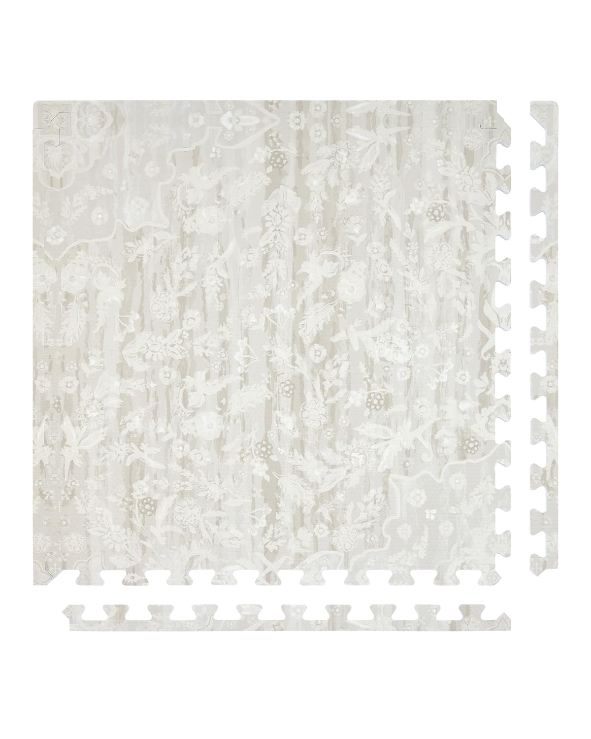 House of Noa Laurel Emile tile close-up shows cushioned EVA surface for comfy tummy time.