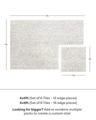 House of Noa Laurel Emile edge piece aligns for seamless rug-like finish.