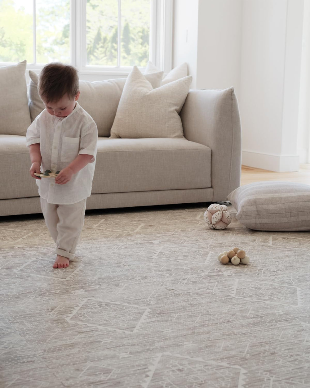 House of Noa baby play mat living room use cushioned floor space for crawlers