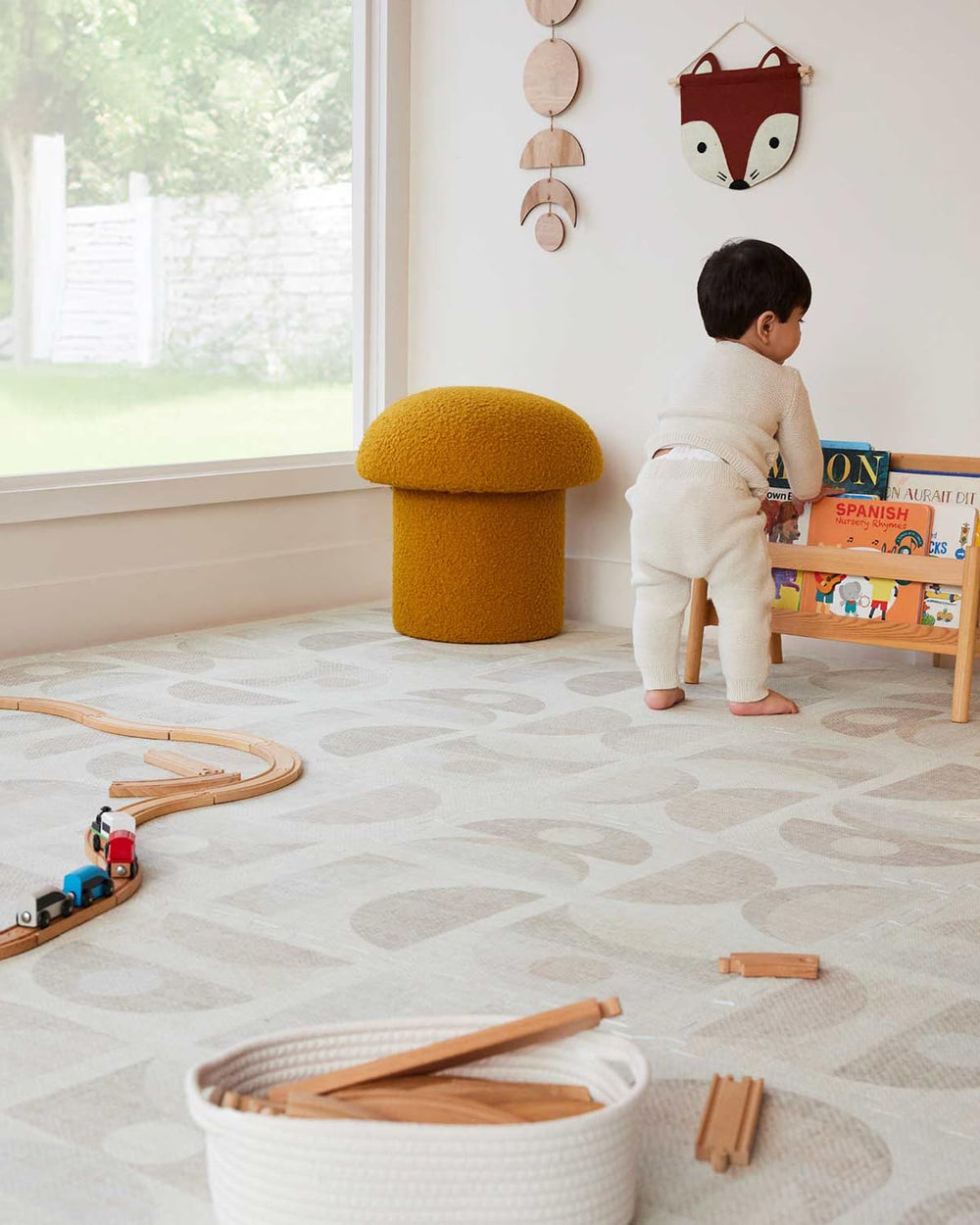 House of Noa baby play mat neutral design blends with home decor.