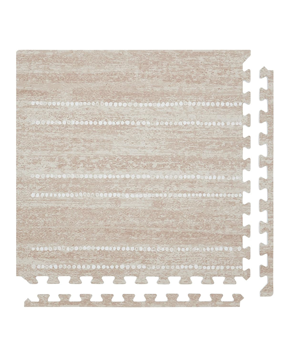 House of Noa Baby Play Mat toast-aspen tile front view for gentle floor play