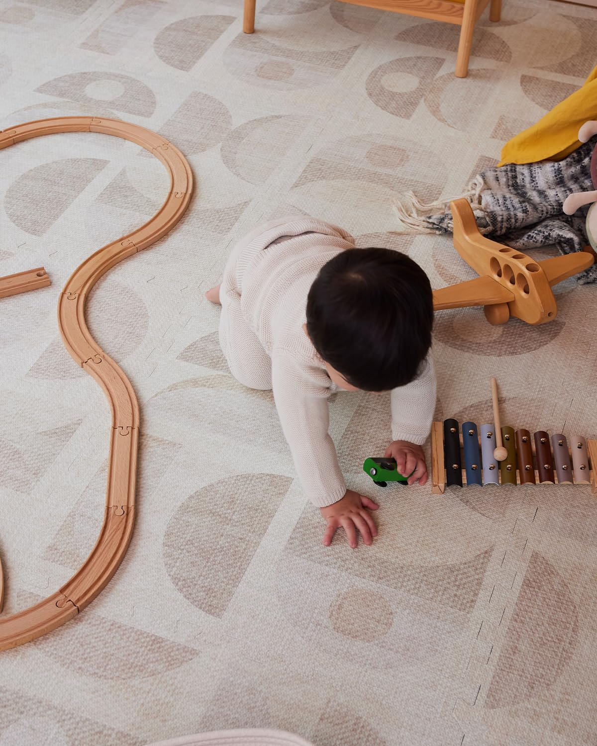 House of Noa play mat surface wipe-clean for easy care.