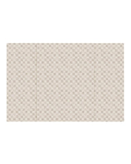 House of Noa foldable baby tumbling mat in checker almond folded for easy storage and soft cushioning.