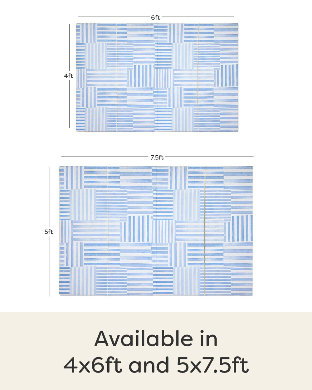 House of Noa Hadley memory-foam closeup; cushioned surface for soft, secure baby play