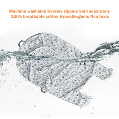 HOUSEYUAN lounger cover uses 100% combed cotton weave for soft comfort and durability.
