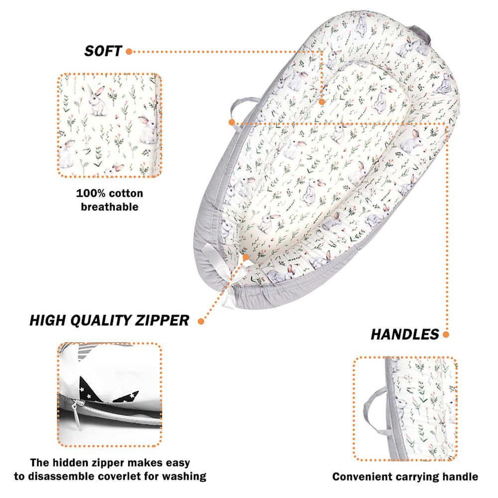 HOUSEYUAN cover with hidden zipper demonstrates easy detachment for machine washing.
