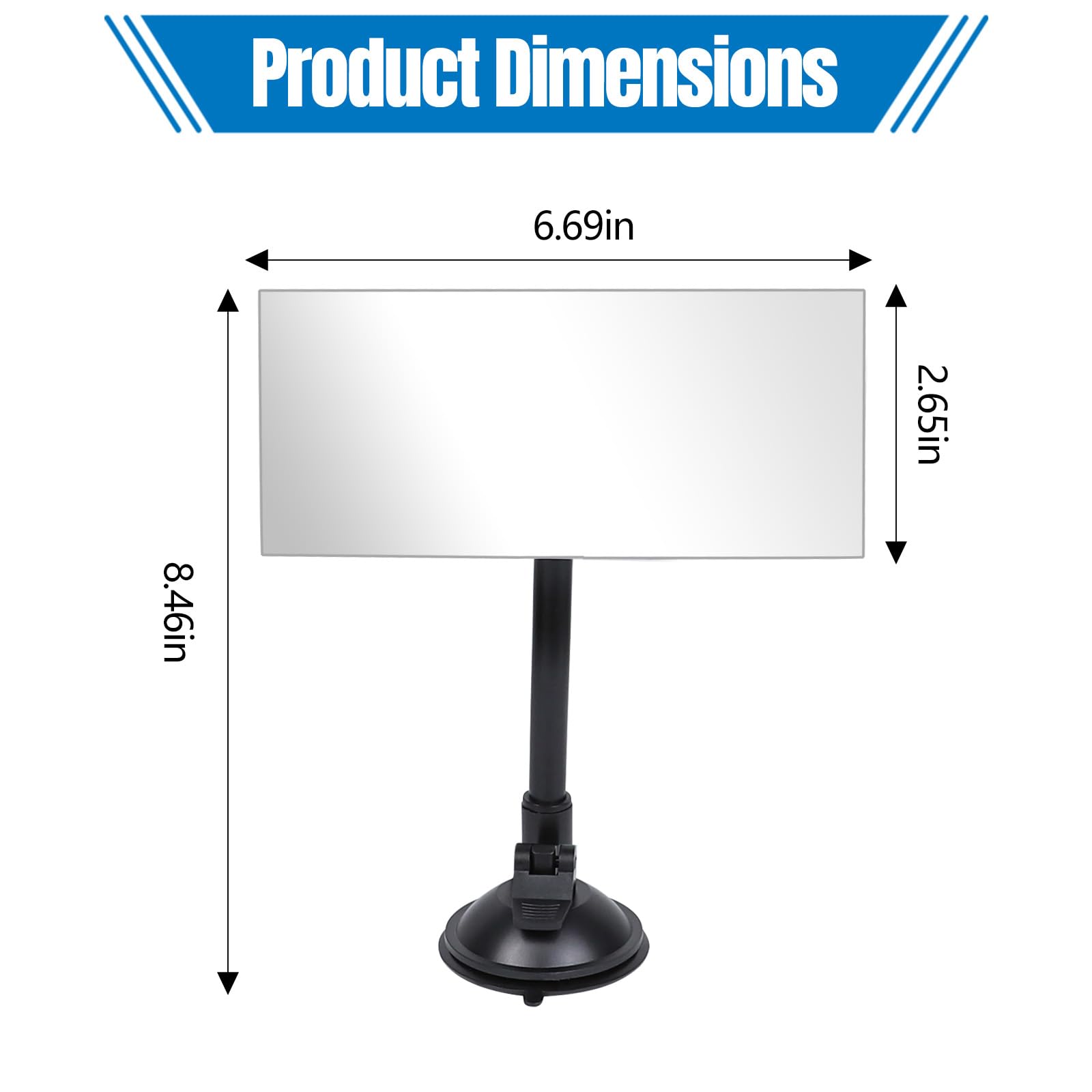 Hovom suction cup baby car mirror 360 rotation provides flexible angles for safe monitoring.