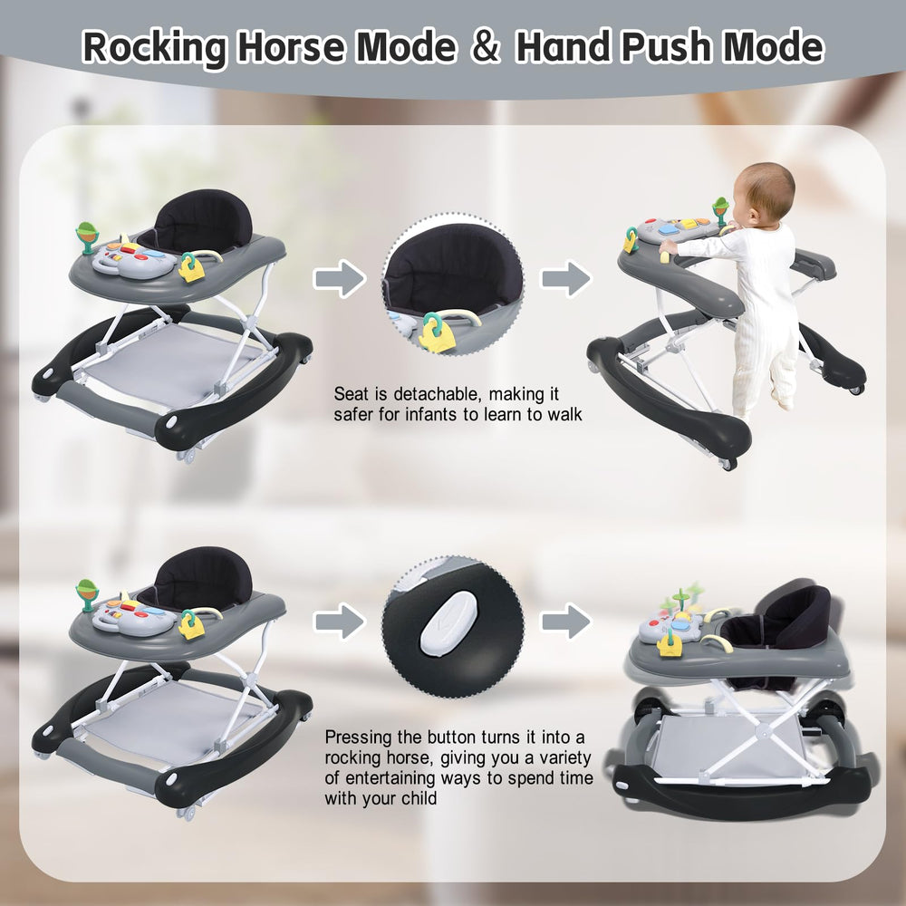 Howeemo push walker handle for stable supervision and guided mobility.