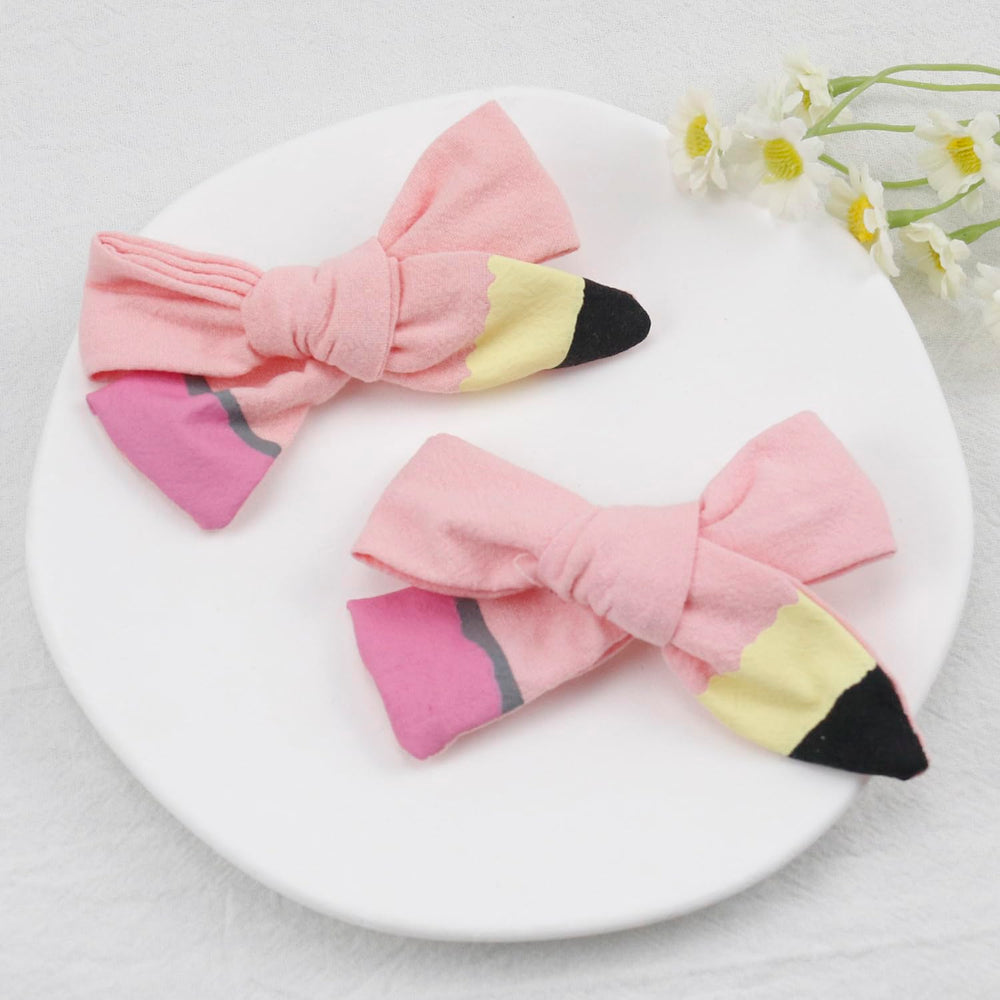 HOXIEYA back-to-school hairclip pink fun accessory for uniforms.