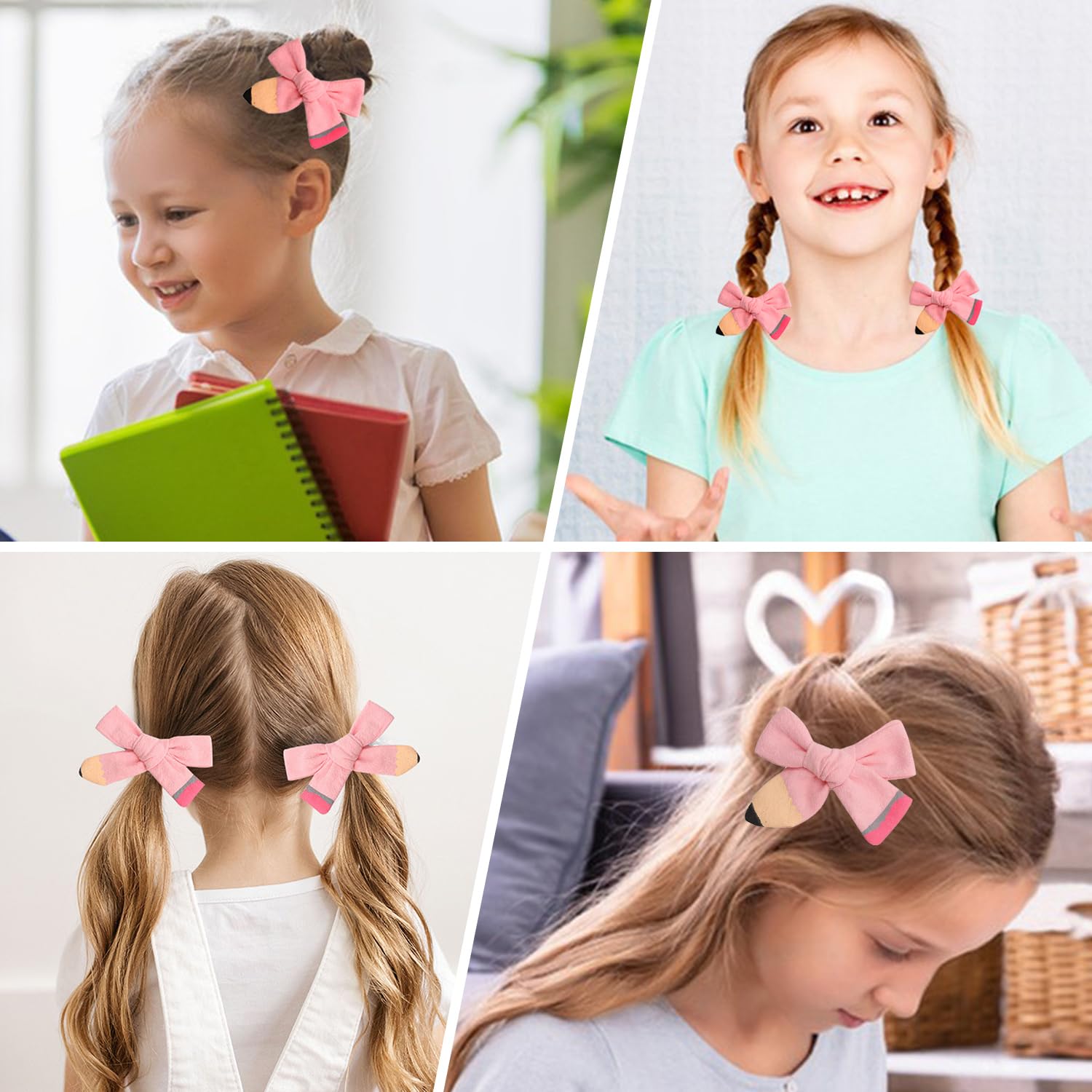HOXIEYA bow-design pink clip fashionable yet practical for kids.