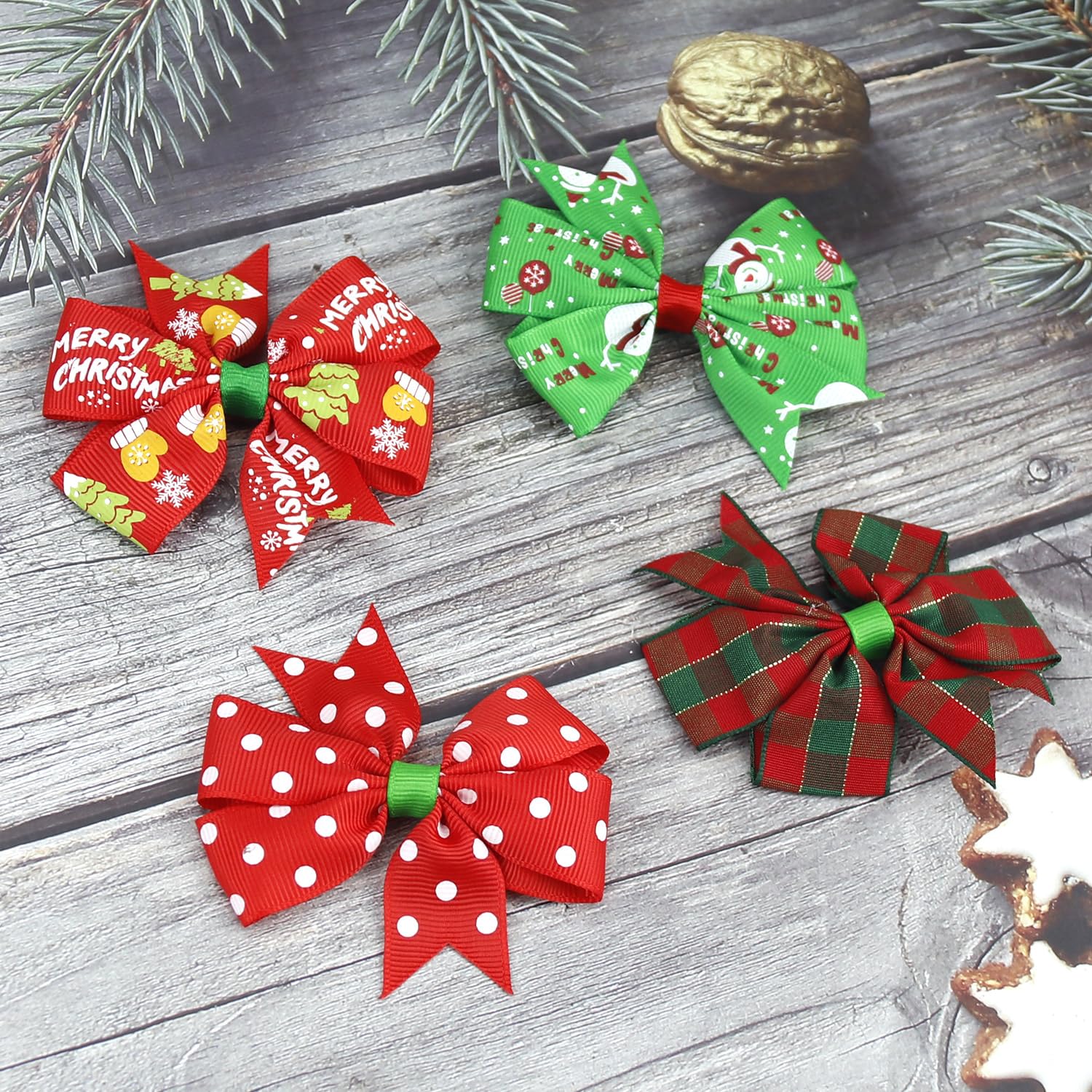 HOXIEYA versatile bow clip fits toddlers and adults for festive styles.