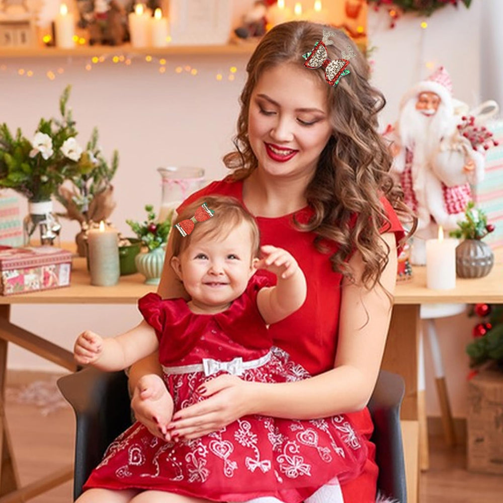 HOXIEYA christmas party hair decoration on clip-ready styling