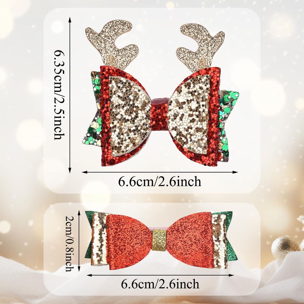 HOXIEYA eight-design bow set image demonstrates versatile styles for holiday events