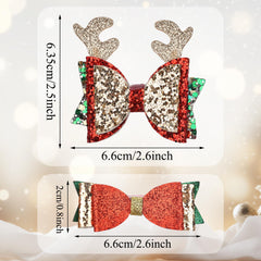 HOXIEYA eight-design bow set image demonstrates versatile styles for holiday events