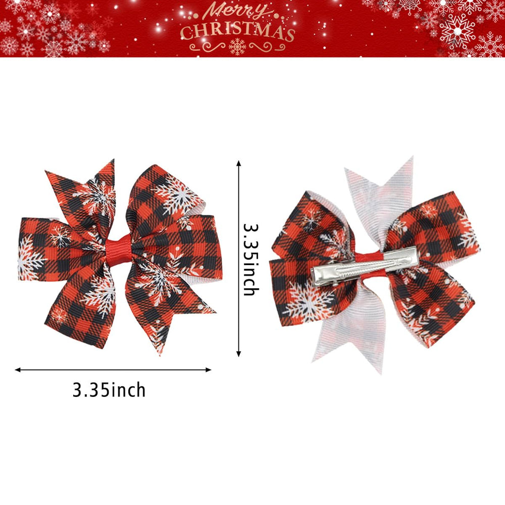 HOXIEYA festive hairstyle ideas with bows for cute Christmas looks