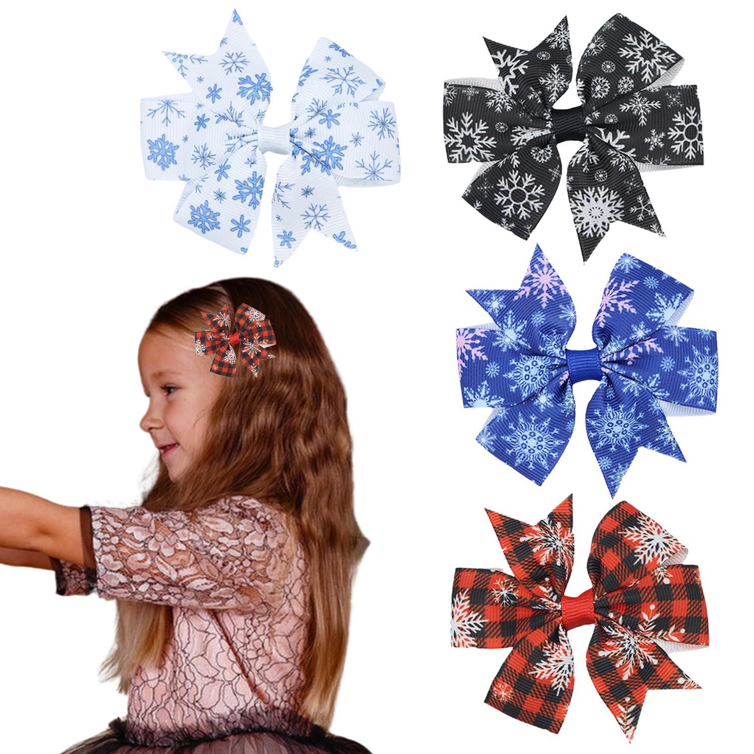 HOXIEYA gift-ready Christmas bow set makes a quick stocking stuffer