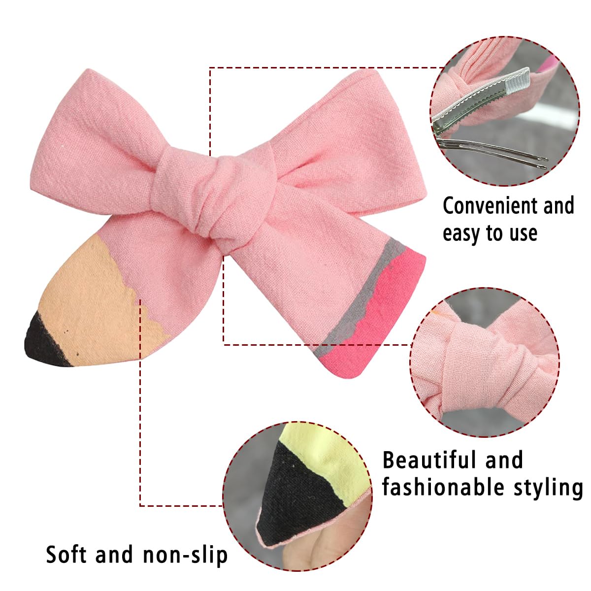 HOXIEYA hairclip pink with sturdy grip active kids stay styled.